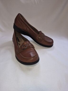 Clarks Cheyn Marie Women's Brown Leather Penny Loafers